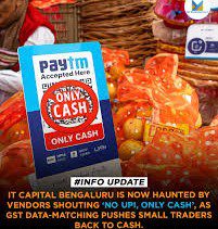 Bengaluru is now Haunted by Vendors Shouting ' No UPI, Only Cash