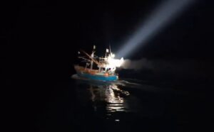 Pakistani fishing vessel saw in Indian water